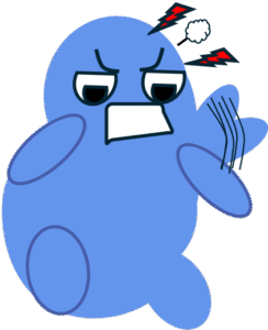 怒る　トロ子